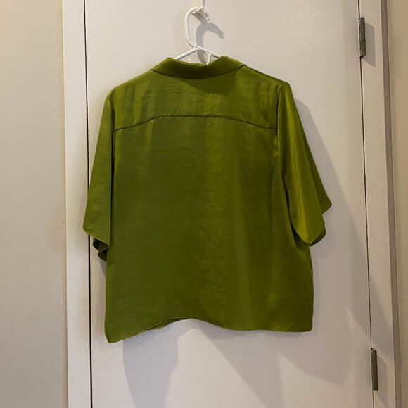 Aritzia Wilfred Beso Shirt | Succulent Green | Size L - Picture 2 of 3